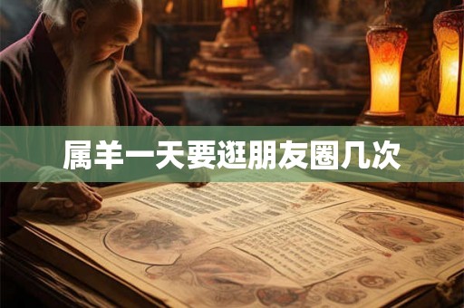 属羊一天要逛朋友圈几次
