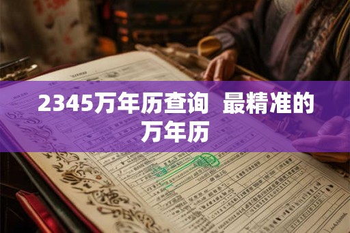 2345万年历查询  最精准的万年历
