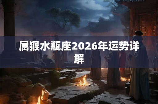 属猴水瓶座2026年运势详解