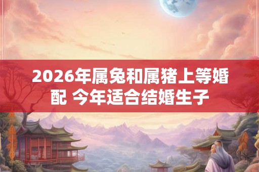 2026年属兔和属猪上等婚配 今年适合结婚生子 2026年属兔和属猪上等婚配 今年适合结婚生子