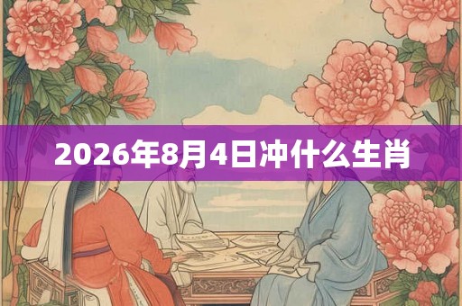 2026年8月4日冲什么生肖