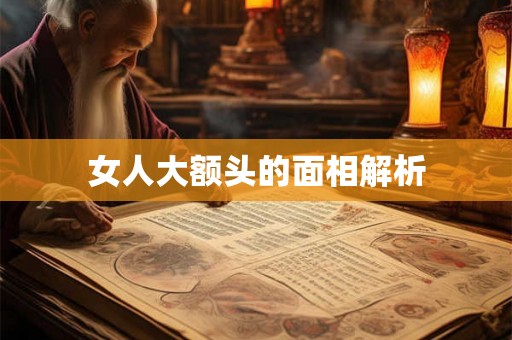 女人大额头的面相解析