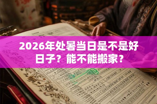2026年处暑当日是不是好日子?能不能搬家? 2026年处暑当日是不是好日子?能不能搬家?