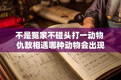 不是冤家不碰头打一动物 仇敌相遇哪种动物会出现