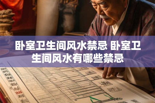 卧室卫生间风水禁忌 卧室卫生间风水有哪些禁忌