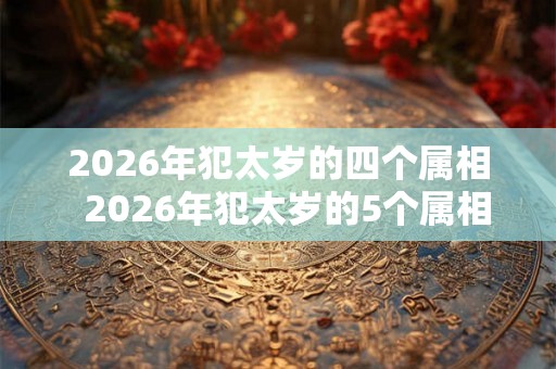 2026年犯太岁的四个属相  2026年犯太岁的5个属相
