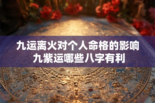 九运离火对个人命格的影响 九紫运哪些八字有利