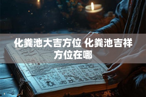 化粪池大吉方位 化粪池吉祥方位在哪