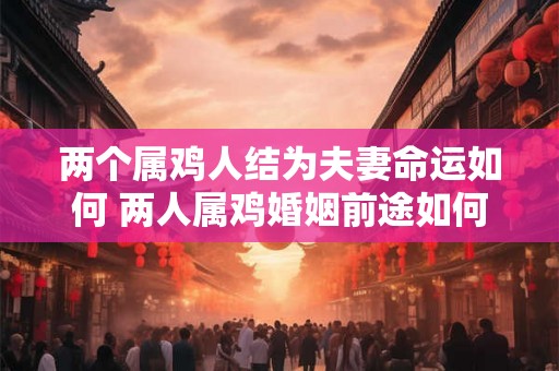 两个属鸡人结为夫妻命运如何 两人属鸡婚姻前途如何