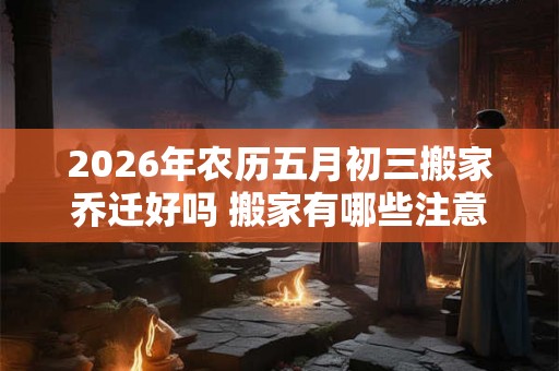 2026年农历五月初三搬家乔迁好吗 搬家有哪些注意事项