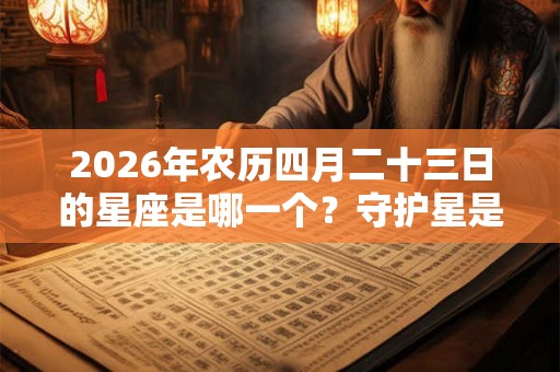 2026年农历四月二十三日的星座是哪一个?守护星是什么? 2026年农历四月二十三日的星座是哪一个?守护星是什么?