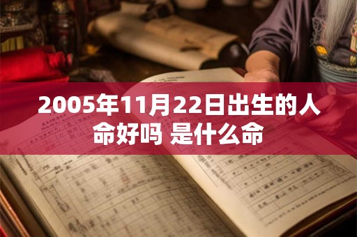 2005年11月22日出生的人命好吗 是什么命 2005年11月22日出生的人命好吗 是什么命