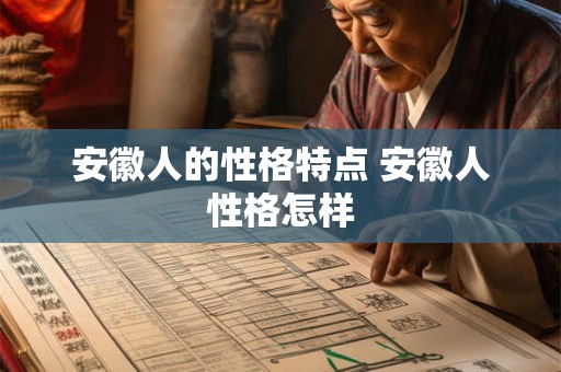 安徽人的性格特点 安徽人性格怎样