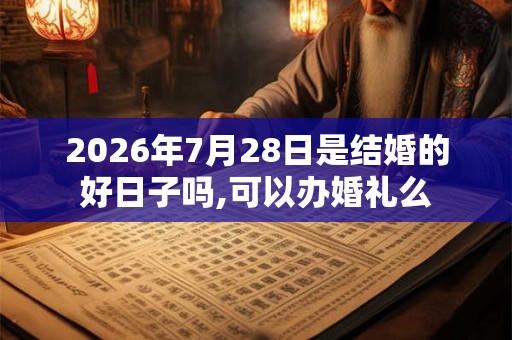 2026年7月28日是结婚的好日子吗,可以办婚礼么
