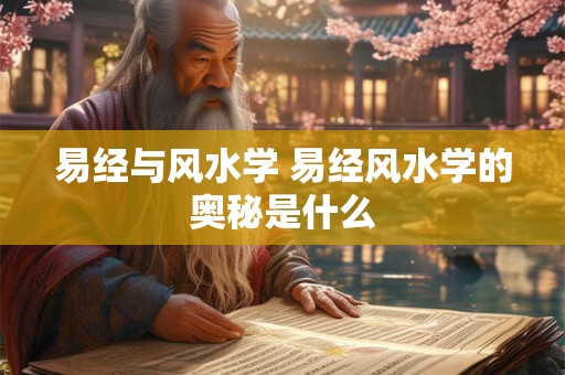 易经与风水学 易经风水学的奥秘是什么