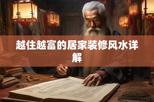 越住越富的居家装修风水详解