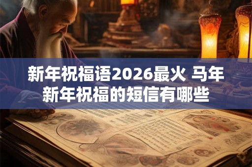 新年祝福语2026最火 马年新年祝福的短信有哪些