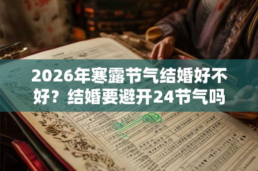 2026年寒露节气结婚好不好？结婚要避开24节气吗？