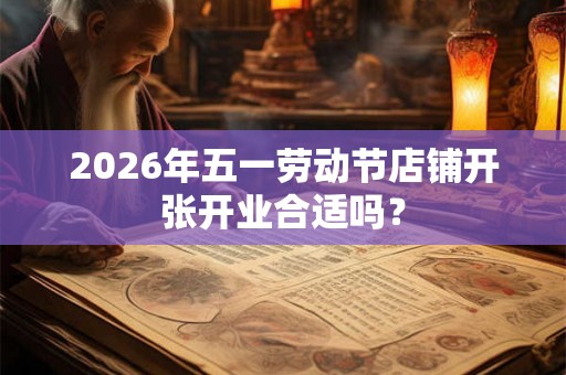 2026年五一劳动节店铺开张开业合适吗? 2026年五一劳动节店铺开张开业合适吗?