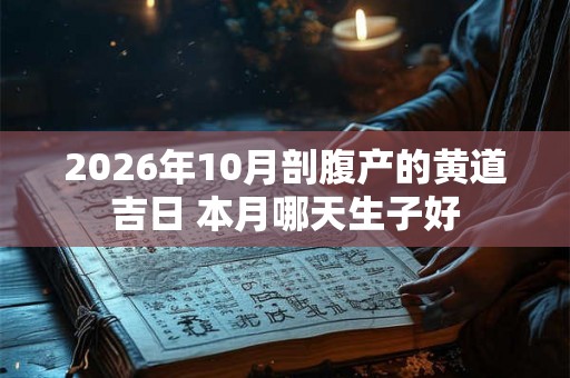 2026年10月剖腹产的黄道吉日 本月哪天生子好