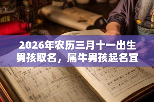 2026年农历三月十一出生男孩取名,属牛男孩起名宜用字一览! 2026年农历三月十一出生男孩取名,属牛男孩起名宜用字一览!