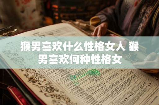 猴男喜欢什么性格女人 猴男喜欢何种性格女