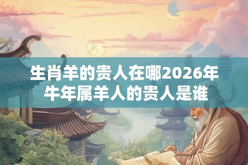 生肖羊的贵人在哪2026年 牛年属羊人的贵人是谁