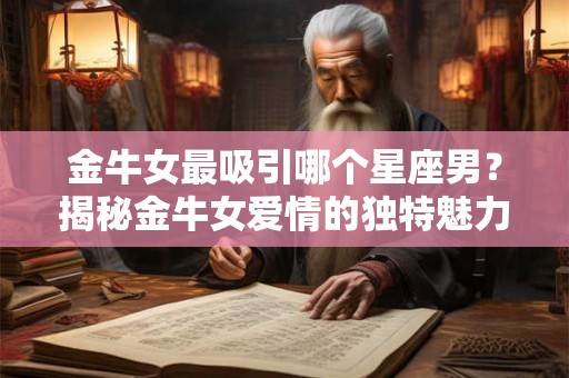 金牛女最吸引哪个星座男？揭秘金牛女爱情的独特魅力！