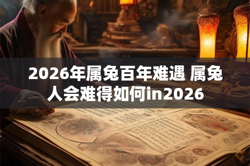 2026年属兔百年难遇 属兔人会难得如何in2026 2026年属兔百年难遇 属兔人会难得如何in2026