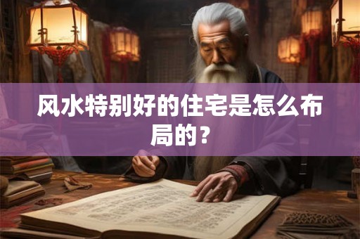 风水特别好的住宅是怎么布局的？