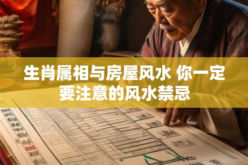 生肖属相与房屋风水 你一定要注意的风水禁忌