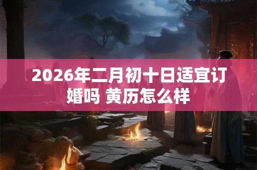 2026年二月初十日适宜订婚吗 黄历怎么样