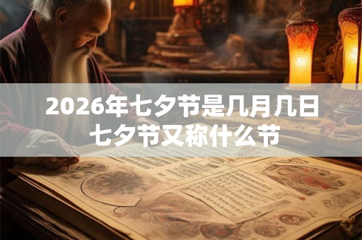 2026年七夕节是几月几日 七夕节又称什么节