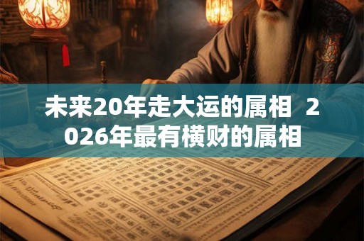未来20年走大运的属相  2026年最有横财的属相