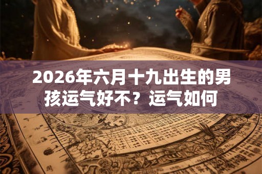 2026年六月十九出生的男孩运气好不？运气如何