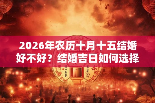 2026年农历十月十五结婚好不好？结婚吉日如何选择？