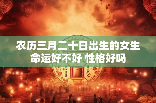 农历三月二十日出生的女生命运好不好 性格好吗