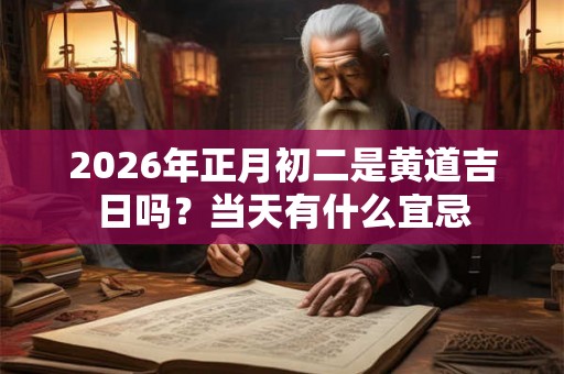 2026年正月初二是黄道吉日吗？当天有什么宜忌