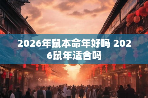 2026年鼠本命年好吗 2026鼠年适合吗