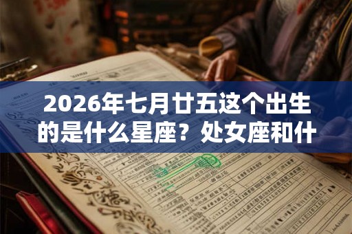 2026年七月廿五这个出生的是什么星座？处女座和什么最配