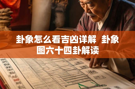 卦象怎么看吉凶详解  卦象图六十四卦解读