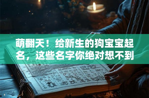萌翻天！给新生的狗宝宝起名，这些名字你绝对想不到！