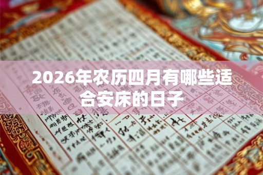 2026年农历四月有哪些适合安床的日子