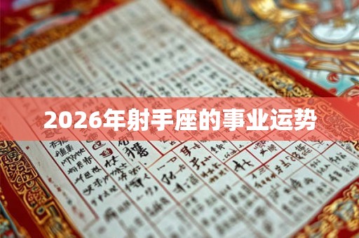 2026年射手座的事业运势