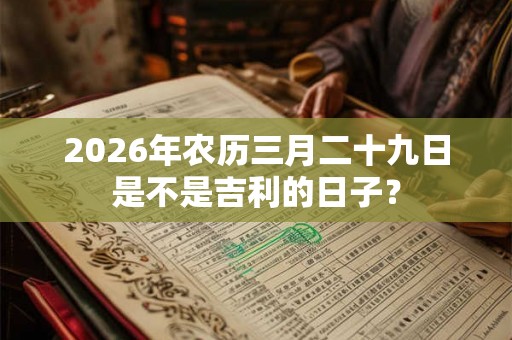 2026年农历三月二十九日是不是吉利的日子? 2026年农历三月二十九日是不是吉利的日子?