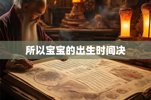 所以宝宝的出生时间决