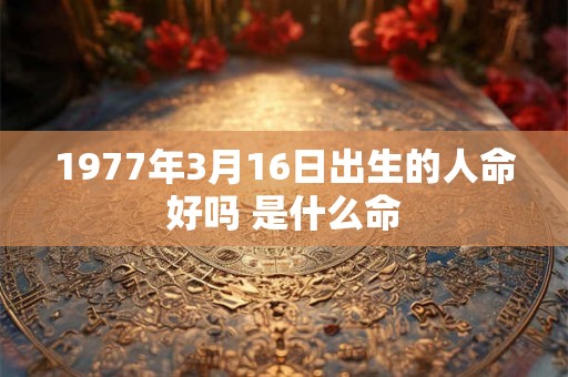 1977年3月16日出生的人命好吗 是什么命