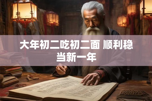 大年初二吃初二面 顺利稳当新一年