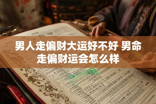 男人走偏财大运好不好 男命走偏财运会怎么样
