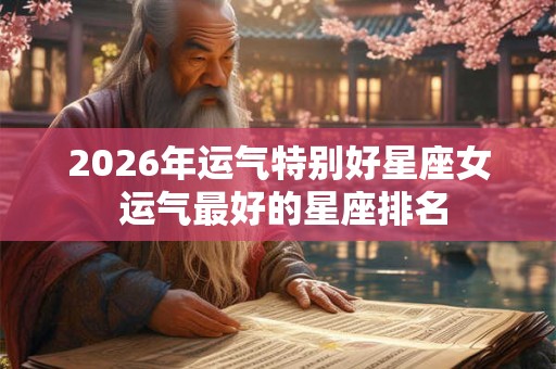 2026年运气特别好星座女 运气最好的星座排名 2026年运气特别好星座女 运气最好的星座排名